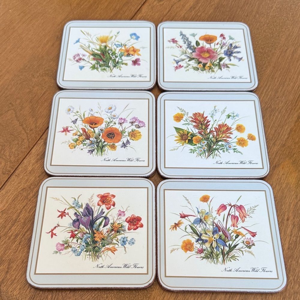Pimpernel cork coaster set